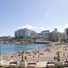 Отель Nula Apartments Мальта, Сан Джулианс - отзывы, цены и фото номеров - забронировать отель Nula Apartments онлайн пляж фото 2