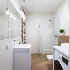 Отель Homewell Apartments Gąsiorowskich Польша, Познань - отзывы, цены и фото номеров - забронировать отель Homewell Apartments Gąsiorowskich онлайн ванная фото 2