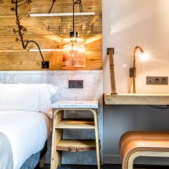 Отель Hôtel Restaurant Au Bœuf Couronné Париж комната для гостей фото 4