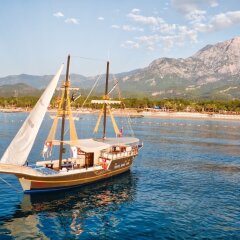 Pirates Beach Club Турция, Кемер - отзывы, цены и фото номеров - забронировать отель Pirates Beach Club онлайн приотельная территория