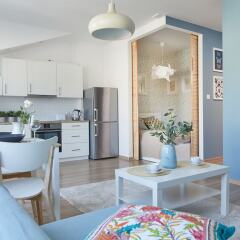 Апартаменты Praga-Poludnie Blue Apartment Варшава комната для гостей