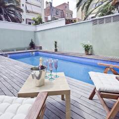 Отель Gracia Pool Flats Испания, Барселона - отзывы, цены и фото номеров - забронировать отель Gracia Pool Flats онлайн бассейн фото 3