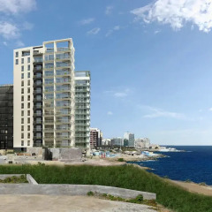 Отель Seaview Apartment In Fort Cambridge, Sliema Мальта, Слима - отзывы, цены и фото номеров - забронировать отель Seaview Apartment In Fort Cambridge, Sliema онлайн пляж фото 2