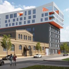 Отель SoBe Downtown Columbus Apartments США, Колумбус - отзывы, цены и фото номеров - забронировать отель SoBe Downtown Columbus Apartments онлайн вид на фасад фото 6