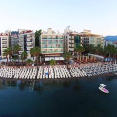 Sol Beach Hotel Турция, Мармарис - отзывы, цены и фото номеров - забронировать отель Sol Beach Hotel - All Inclusive - Adults Only онлайн приотельная территория