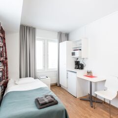 Отель Forenom Aparthotel Helsinki Herttoniemi Финляндия, Хельсинки - 4 отзыва об отеле, цены и фото номеров - забронировать отель Forenom Aparthotel Helsinki Herttoniemi онлайн комната для гостей фото 2