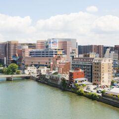 Отель A Good Day Fukuoka Riverside Фукуока приотельная территория