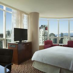 Отель Vancouver Marriott Pinnacle Downtown Hotel Канада, Ванкувер - отзывы, цены и фото номеров - забронировать отель Vancouver Marriott Pinnacle Downtown Hotel онлайн комната для гостей фото 4