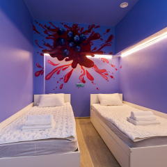 Гостиница HQ Hostelberry Номер с различными типами кроватей (общая ванная комната)