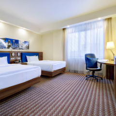 Гостиница Hampton by Hilton Волгоград Профсоюзная 4* Стандартный номер с различными типами кроватей фото 9