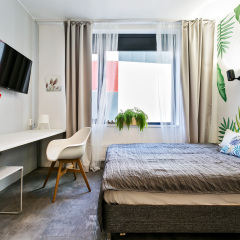 Гостиница Nice-flats на Будённого в Москве отзывы, цены и фото номеров - забронировать гостиницу Nice-flats на Будённого онлайн Москва комната для гостей фото 2