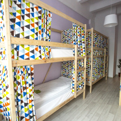 Хостел Bla Bla Hostel Rostov Кровать в женском общем номере двухъярусные кровати
