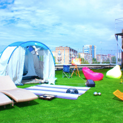 Zvezda Rooftop Hostel Номер Эконом с разными типами кроватей фото 7
