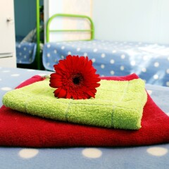 Hostel Aquarel Кровать в общем номере с двухъярусной кроватью фото 25
