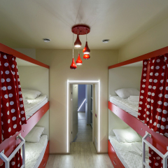Гостиница HQ Hostelberry Кровать в общем номере с двухъярусной кроватью фото 21