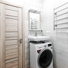 Гостиница More Apartments на Кувшинок 8-3 в Сочи отзывы, цены и фото номеров - забронировать гостиницу More Apartments на Кувшинок 8-3 онлайн ванная фото 2