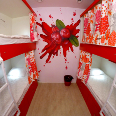 Гостиница HQ Hostelberry Кровать в общем номере с двухъярусной кроватью фото 33
