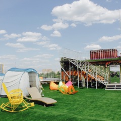 Zvezda Rooftop Hostel Номер Эконом с разными типами кроватей фото 5