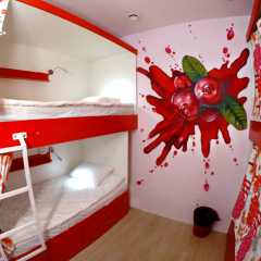 Гостиница HQ Hostelberry Кровать в общем номере с двухъярусной кроватью фото 5