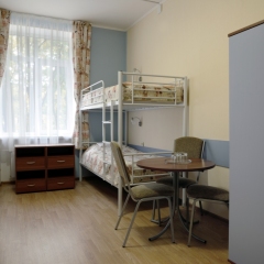 Хостел Останкино Кровать в общем номере с двухъярусной кроватью фото 5