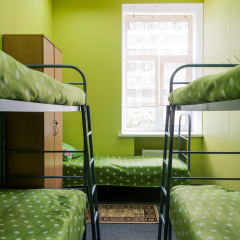 Hostel Aquarel Кровать в общем номере с двухъярусной кроватью фото 3