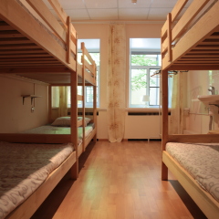 Hostel White Nights on Sadovaya Кровать в общем номере с двухъярусной кроватью фото 15