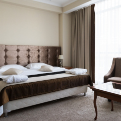 Гостиница Звёздный WELNESS & SPA в Сочи 4 отзыва об отеле, цены и фото номеров - забронировать гостиницу Звёздный WELNESS & SPA онлайн комната для гостей фото 2