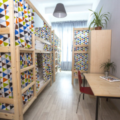 Хостел Bla Bla Hostel Rostov Кровать в мужском общем номере двухъярусные кровати фото 2
