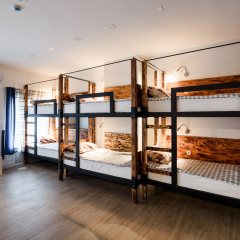 Хостел Five Stars Кровать в мужском общем номере с двухъярусной кроватью фото 2