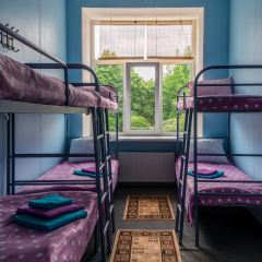 Hostel Aquarel Кровать в общем номере с двухъярусной кроватью фото 10
