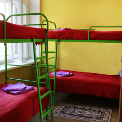 Hostel Aquarel Кровать в общем номере с двухъярусной кроватью фото 23
