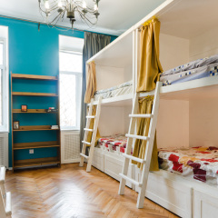 Hostel Moroshka Кровать в общем номере с двухъярусной кроватью фото 5