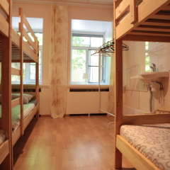 Hostel White Nights on Sadovaya Кровать в общем номере с двухъярусной кроватью фото 11