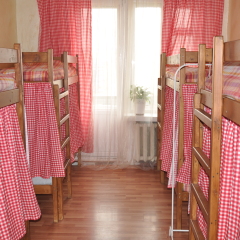 Hostel Dobryij Кровать в женском общем номере с двухъярусной кроватью