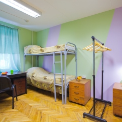 Хостел GORODA Кровать в женском общем номере с двухъярусными кроватями