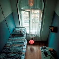 Отель Kinohostel Petya i Volk 2* Кровать в мужском общем номере фото 3