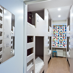 Graffiti L Hostel Кровать в общем номере фото 18