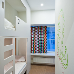 Graffiti L Hostel Кровать в общем номере фото 10