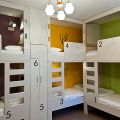 Graffiti L Hostel Кровать в общем номере фото 12