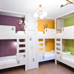 Graffiti L Hostel Кровать в общем номере фото 23