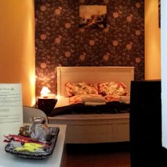 Отель Garden House 2* Стандартный номер с двуспальной кроватью (общая ванная комната)