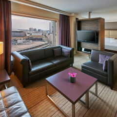 Отель Hilton Frankfurt City Centre жилая площадь фото 2