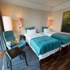 Отель Scandic Berlin Potsdamer Platz 4* Улучшенный номер с разными типами кроватей фото 5