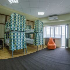 DimAL Hostel Almaty Кровать в общем номере двухъярусные кровати