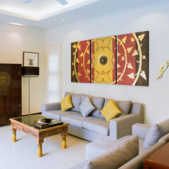 Отель Two Villas Holiday Oriental Style Layan Beach гостиная фото 2