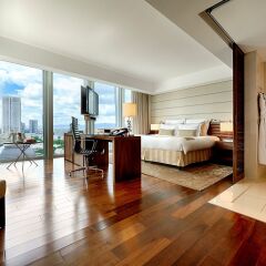 Отель Jumeirah Frankfurt 5* Номер Делюкс с различными типами кроватей фото 6