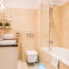 Отель EXCLUSIVE Aparthotel Польша, Варшава - отзывы, цены и фото номеров - забронировать отель EXCLUSIVE Aparthotel онлайн ванная