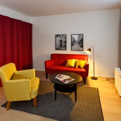 Апартаменты Forenom Serviced Apartments Helsinki Kruununhaka Студия с различными типами кроватей
