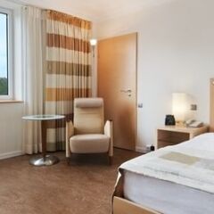 Отель Hilton Düsseldorf 5* Стандартный номер с различными типами кроватей фото 9