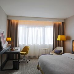 Отель Crowne Plaza Belgrade Сербия, Белград - отзывы, цены и фото номеров - забронировать отель Crowne Plaza Belgrade онлайн комната для гостей фото 3